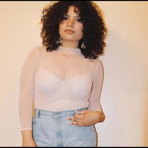 Blush Mesh Long Sleeve